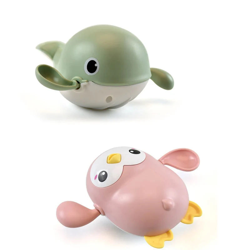 New Baby Bath Toys Cartoon Kids Learning Cognition Cute Animal Swimming Frogs Tortoise Crab Classic Baby Water Toy For Children