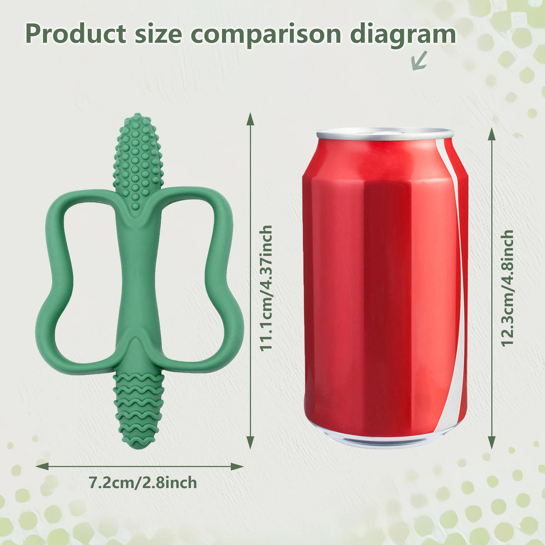 Baby teething toys with easy-grip handles, food-grade silicone teething toys, suitable for babies 0-6 months, 6-12 months